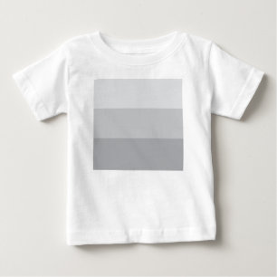Silbergrau gestreift baby t-shirt