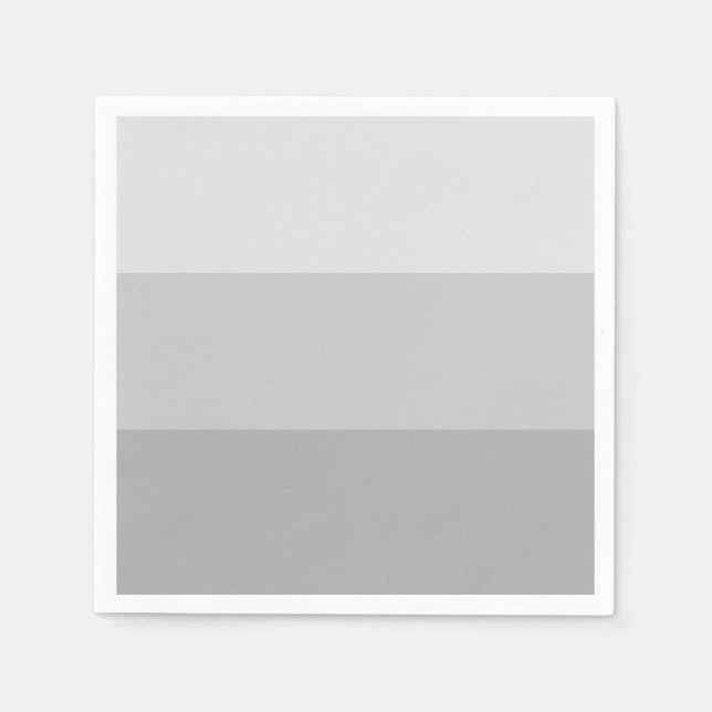 Silbergrau gestreift serviette (Vorderseite)