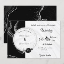 silbergrau & schwarze Blumen botanische Hochzeit
