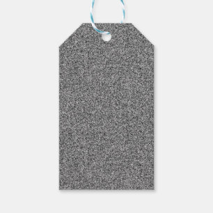 Silbergraue Imitate Glitzer Geschenkanhänger