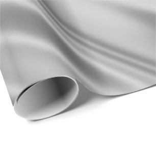 silbergraue Imitate Satin Fabric Look Geschenkpapier