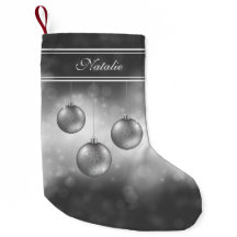 Silbergraue Weihnachtsbaumchen mit Individuelle Na