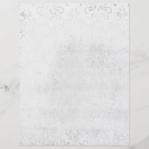Silbergraues Vintages Musterpapier
