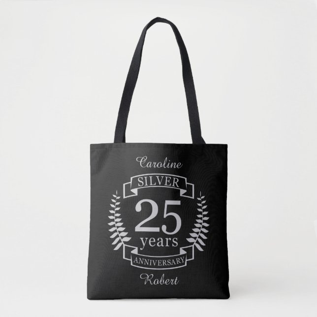 Silberhochzeit 25 Jahre Tasche (Vorderseite)