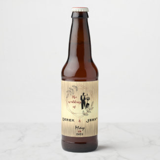 Silberhochzeit Bierflaschenetikett
