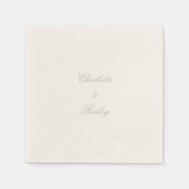 Silberhochzeit Serviette