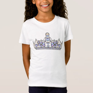 Silberkrone von Herzdiamanten T-Shirt
