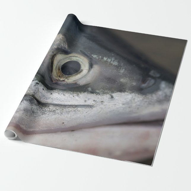 Silberlachsgesicht Geschenkpapier (Ungerollt)