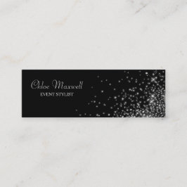 Silberleuchten Minimalistisch Mini Visitenkarte