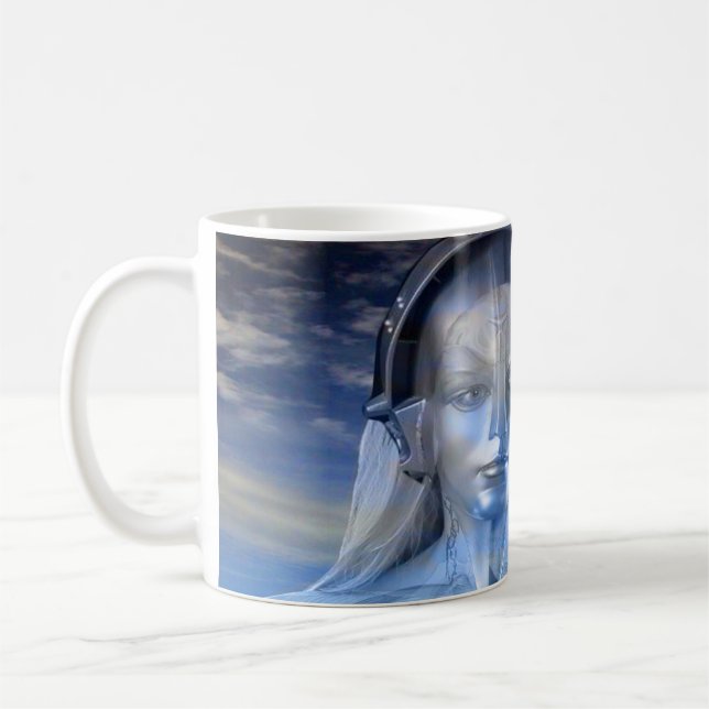 Silbermaschine Kaffeetasse (Links)