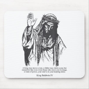 Silbermasken-König Baldwin Iv Meme Der Aussätzige Mousepad