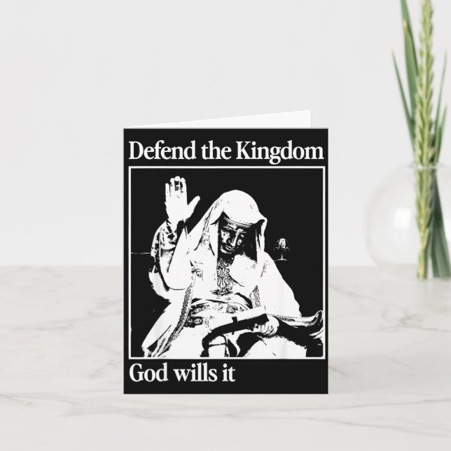 Silbermasken-König Baldwin Iv Meme Der Aussätzigen Karte (Vorderseite)