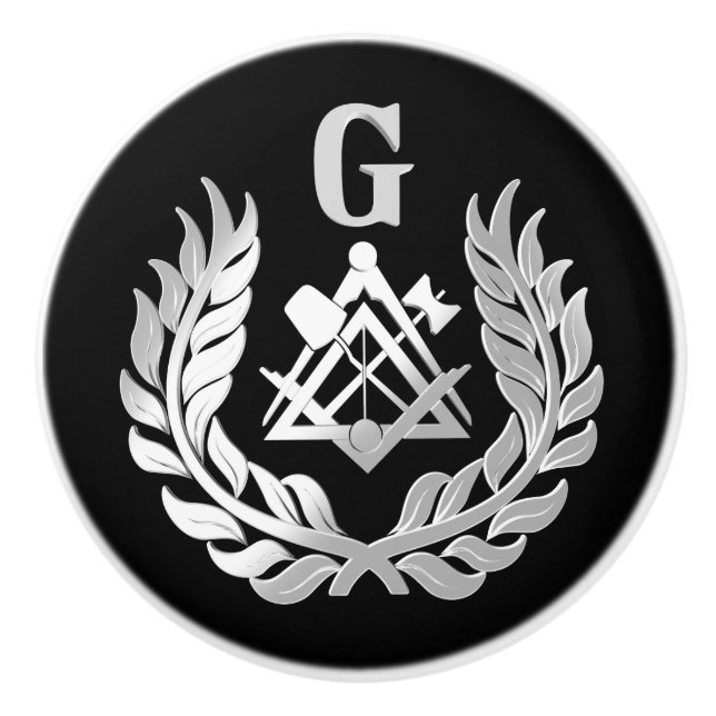 Silbermauersymbol Keramikknauf (Vorderseite)