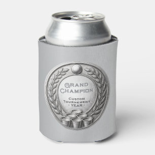 Silbermedaille Beer Pong Turniermeisterschaft Dosenkühler