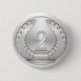 Silbermedaille Button