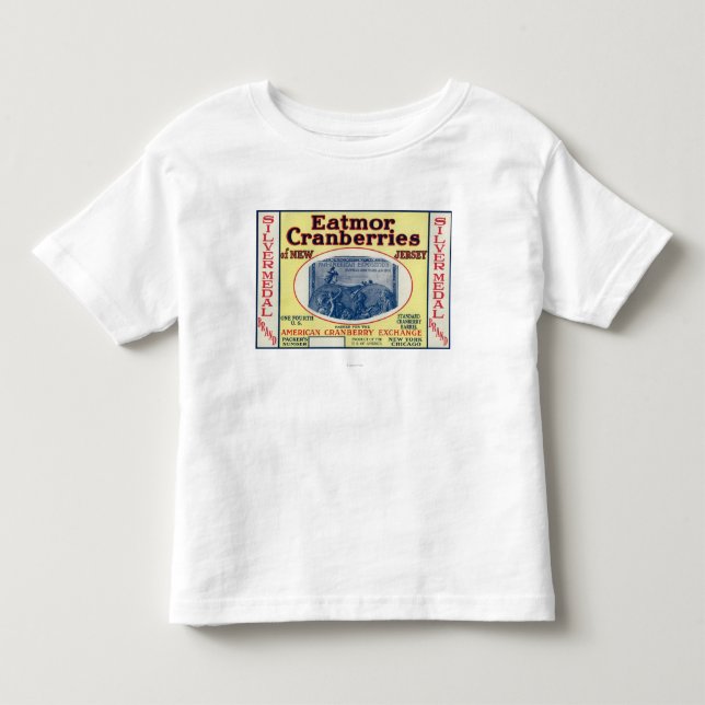 Silbermedaille Eatmor Moosbeermarken-Aufkleber Kleinkind T-shirt (Vorderseite)