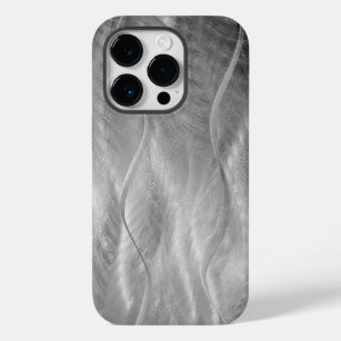 Silbermetall Abstrakt Case-Mate iPhone 14 Pro Hülle