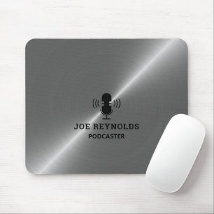 Silbermetalleffekt, Podcaster, Podcast Mousepad