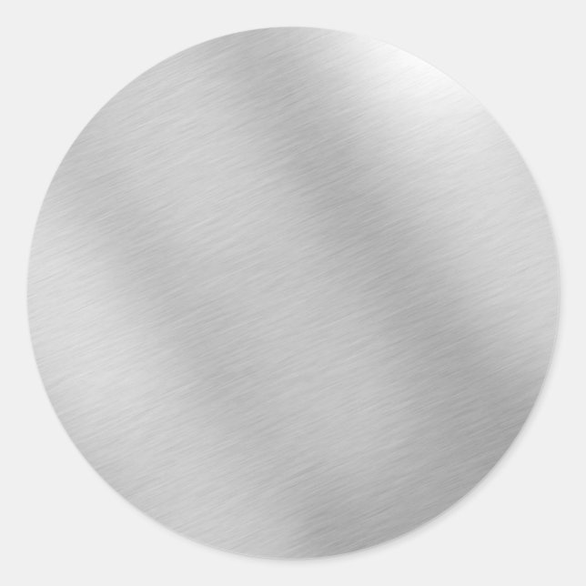 silbermetallisch runder aufkleber (Vorderseite)