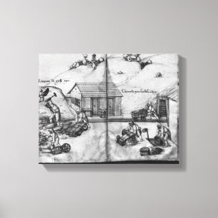 Silbermine von La Croix-aux-Mines Leinwanddruck