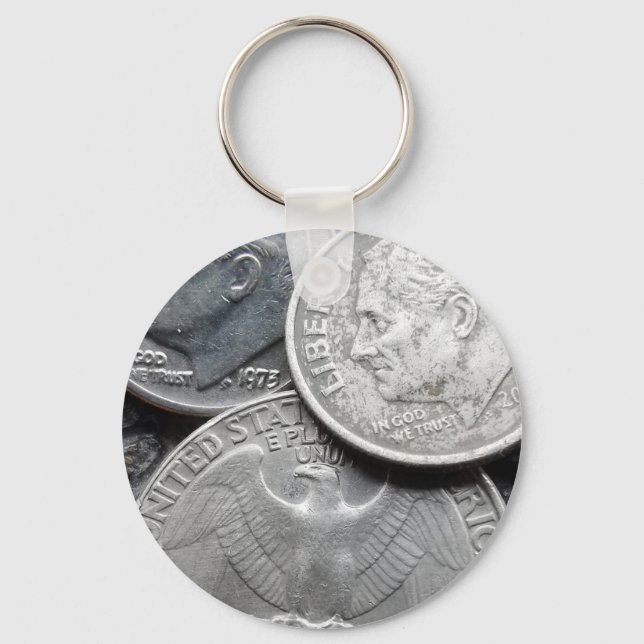 Silbermünzring Schlüsselanhänger (Vorderseite)
