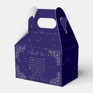 Silberne aufwendige Blumenhochzeit Geschenkschachtel