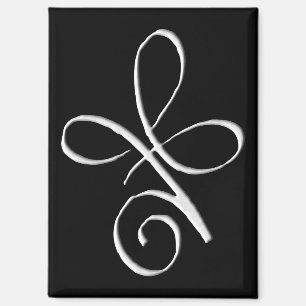 Silberne bedingungslose Liebe Magnet