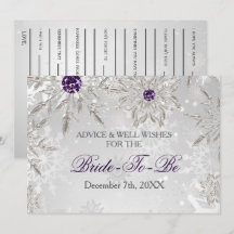 silberne Brautparty-Ratschläge und Well-Wishings-K