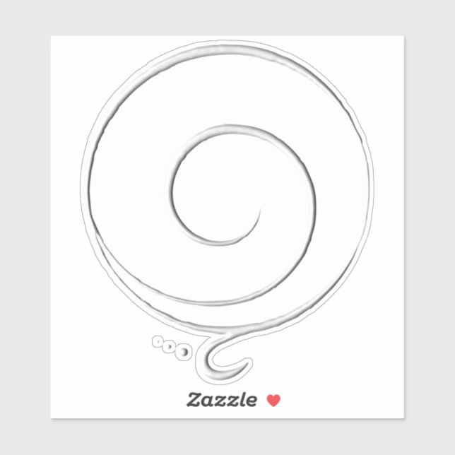 Silberne Dankbarkeit  Aufkleber (Blatt)