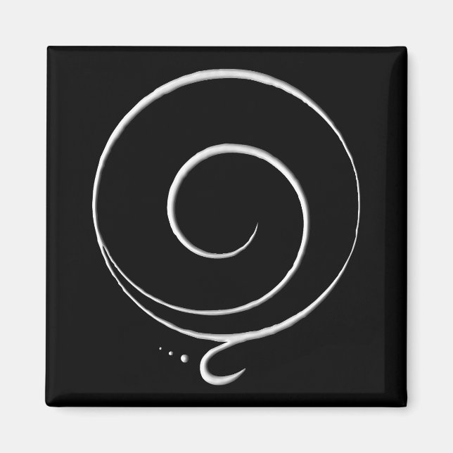 Silberne Dankbarkeit  Magnet (Vorne)