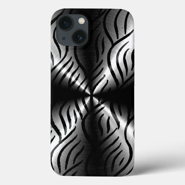 Silberne Edelstahlelemente Case-Mate iPhone Hülle (Rückseite)