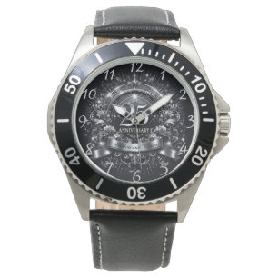 Silberne Eleganz: 25. Hochzeitsjubiläum Armbanduhr