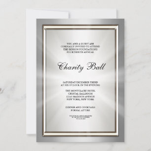 Silberne Firmenfeier Party Einladung