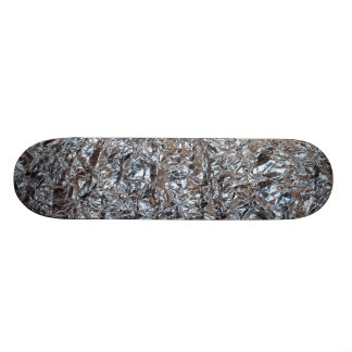 silberne Folie Skateboard