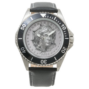 Silberne Freiheit Armbanduhr