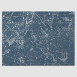 Silberne Galaxie Sternenkarte Serie Design 1 Seidenpapier
