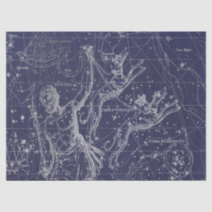 Silberne Galaxie Sternenkarte Serie Design 8 Seidenpapier