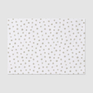Silberne Glitterpunkte Seidenpapier