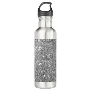 Silberne Glitzer-Glitzern Trinkflasche