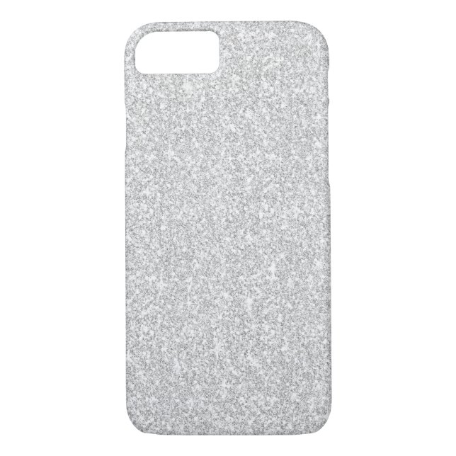 Silberne Glitzern Case-Mate iPhone Hülle (Rückseite)