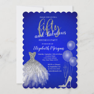 Silberne High Heels,Kleid,Champagner Blau 50. Einladung
