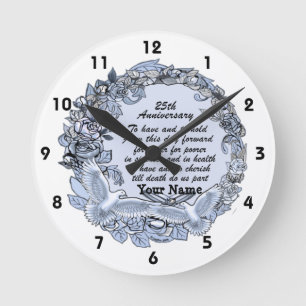 Silberne Hochzeit Uhr