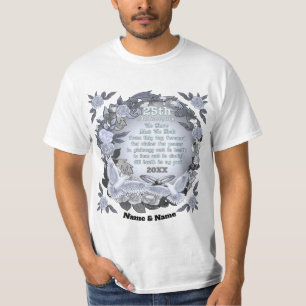 Silberne Hochzeitgeschichte - T - Shirt für den Ge