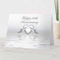 Silberne Jubiläumsdeln und Herz