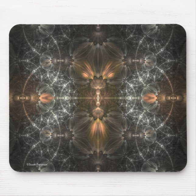 Silberne Käfige Mousepad (Vorne)