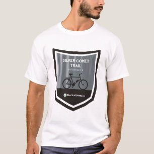 Silberne Kometen-Spur T-Shirt