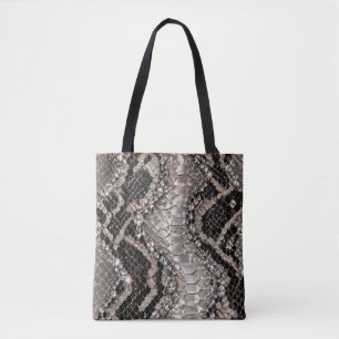 Silberne Kristall-Schlangenhaut Luxus Tasche