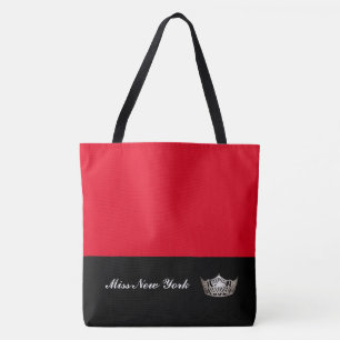 Silberne Kronen-Taschen-Tasche-Großes Rot Tasche
