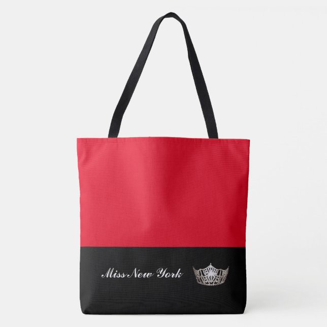 Silberne Kronen-Taschen-Tasche-Großes Rot Tasche (Vorderseite)