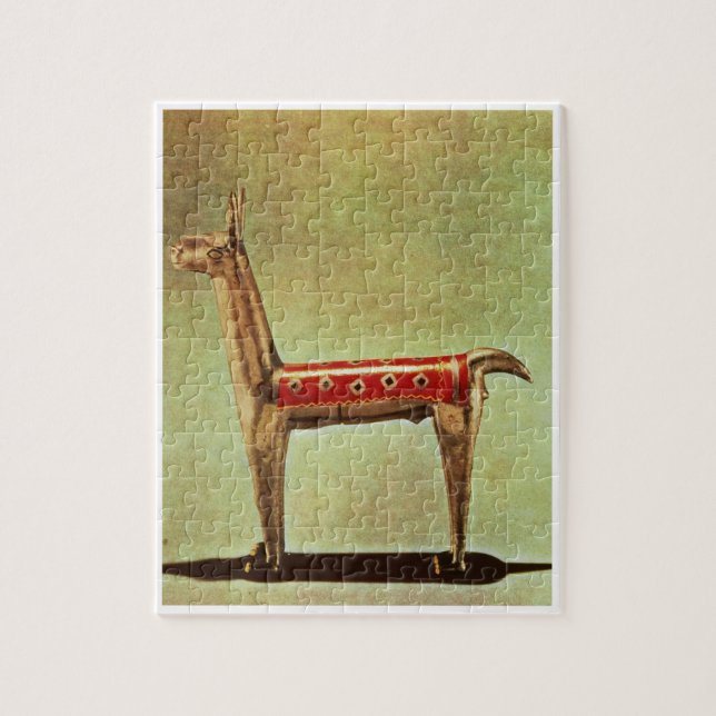 Silberne Lama-Figürchen, von Peru, nach 1438 (Vertikal)